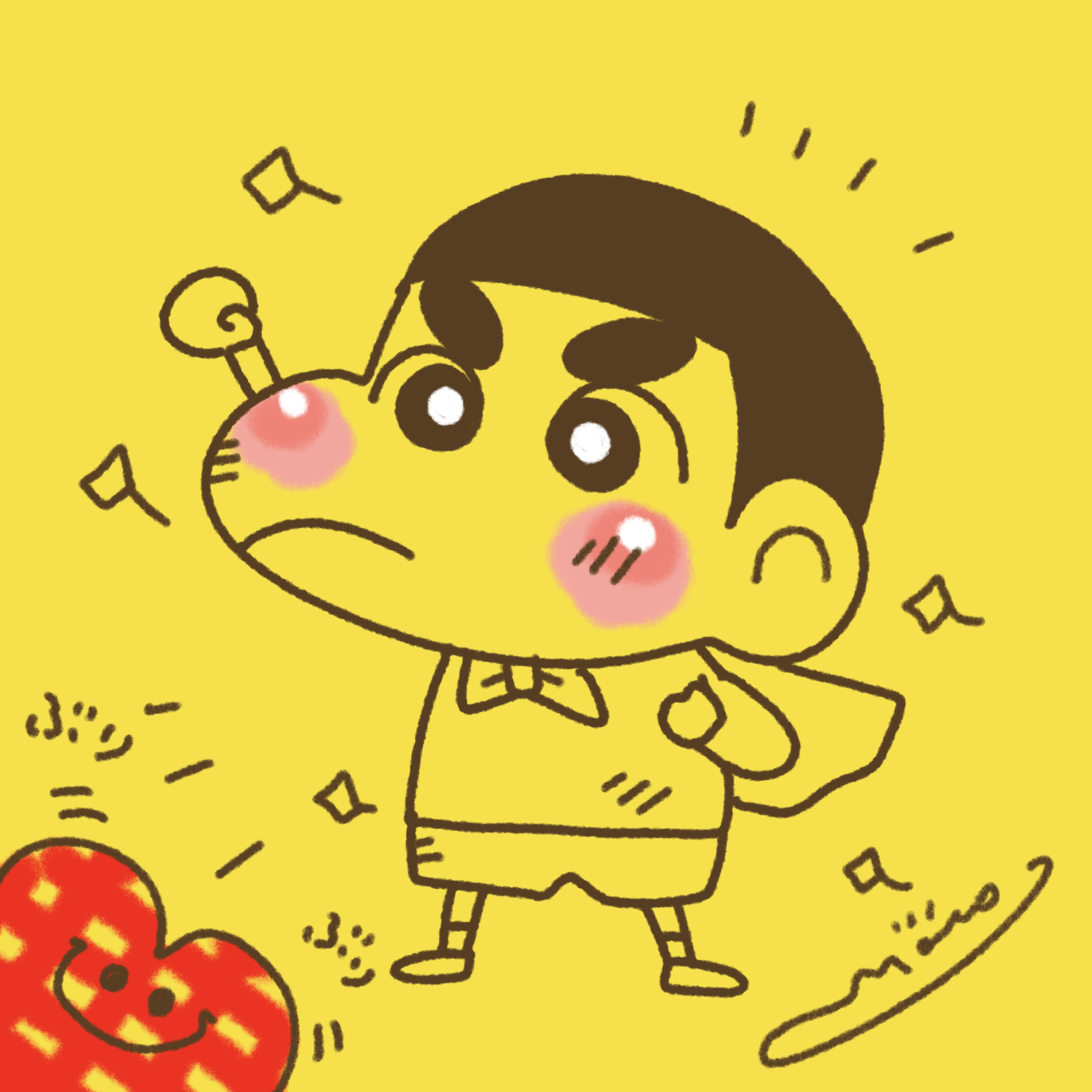 似顔絵66079☆映画『しん次元！クレヨンしんちゃん 』を観て