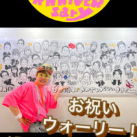 周年お祝い　似顔絵壁画